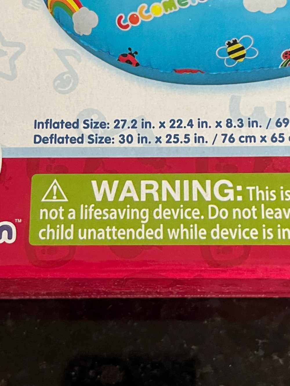 🇺🇸Cocomelon Inflatable Toddler Watercraft - Blue & Red - Picture 6 of 6